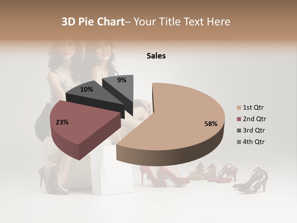 Casual Modern Girl PowerPoint Template