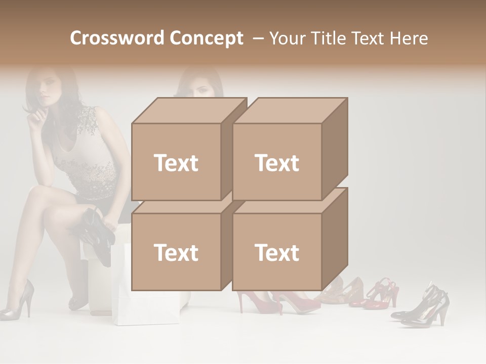 Mall Beautiful Footwear PowerPoint Template