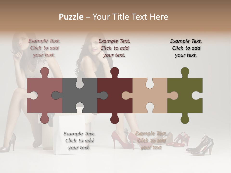 Mall Beautiful Footwear PowerPoint Template