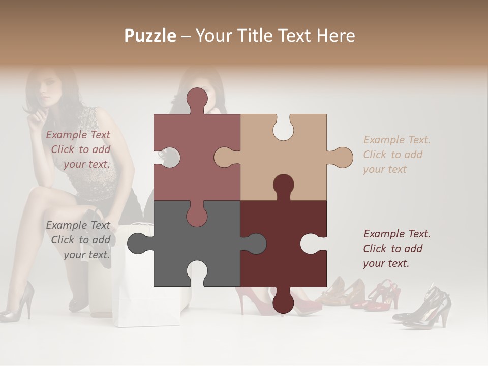 Mall Beautiful Footwear PowerPoint Template