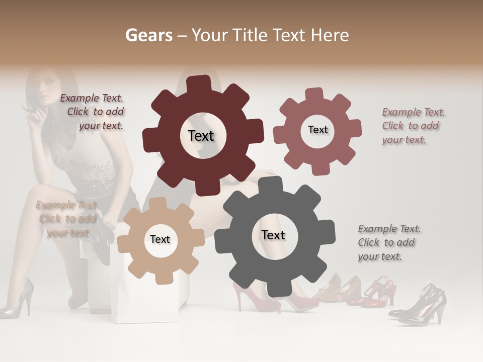 Mall Beautiful Footwear PowerPoint Template