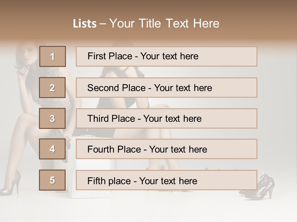 Mall Beautiful Footwear PowerPoint Template