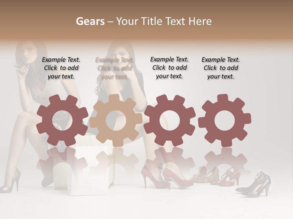 Mall Beautiful Footwear PowerPoint Template