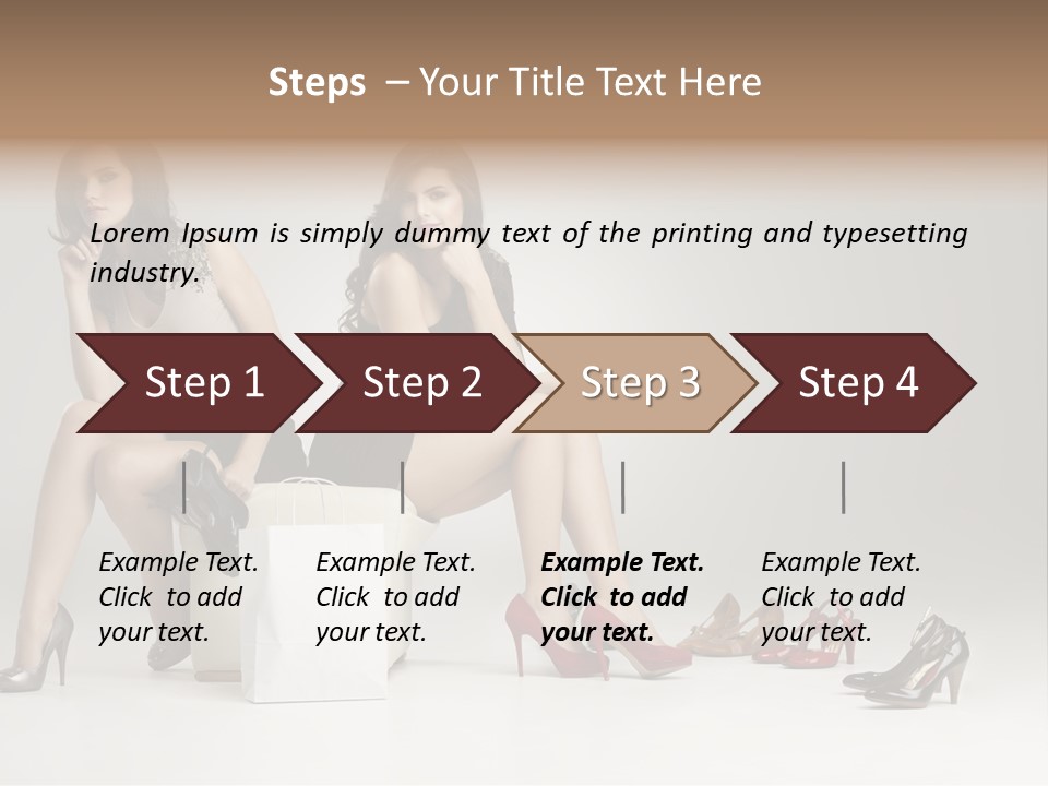Mall Beautiful Footwear PowerPoint Template