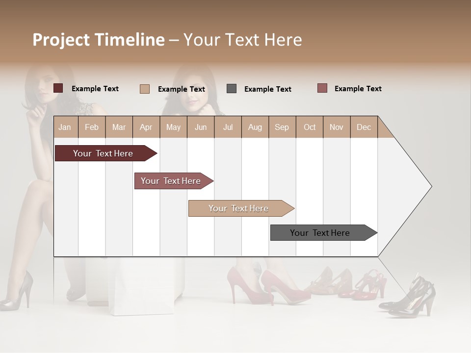 Mall Beautiful Footwear PowerPoint Template