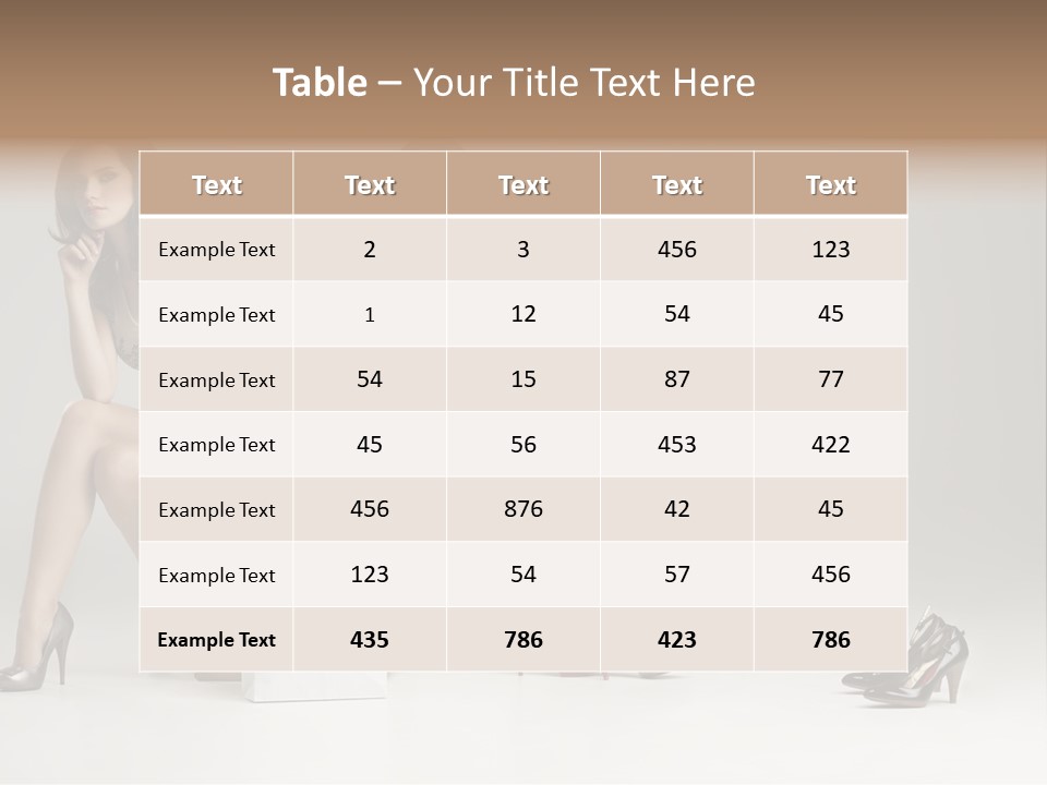 Mall Beautiful Footwear PowerPoint Template