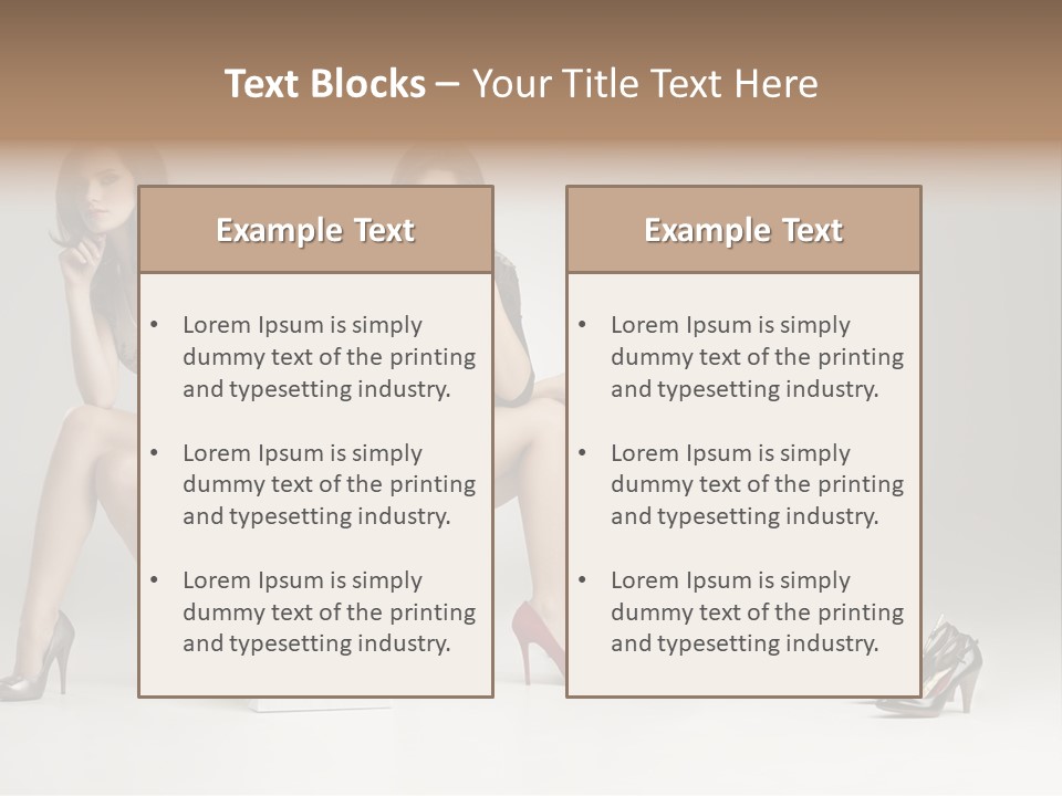 Mall Beautiful Footwear PowerPoint Template