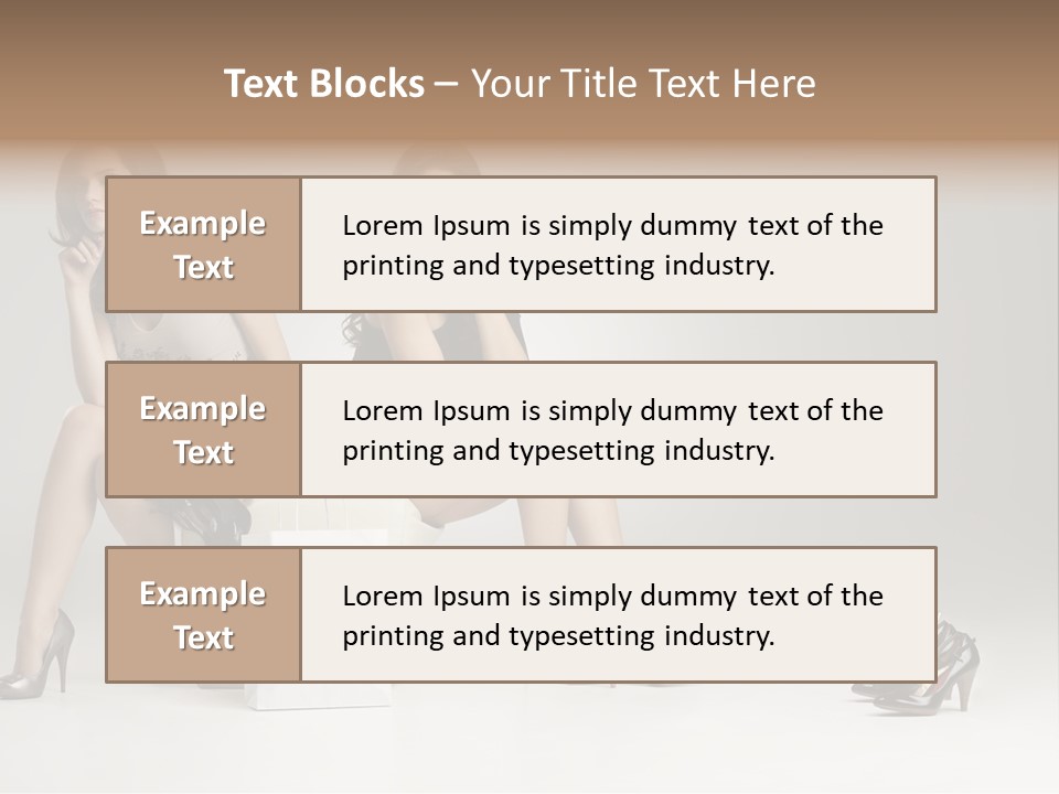 Mall Beautiful Footwear PowerPoint Template