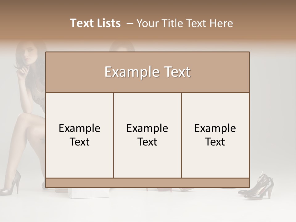 Mall Beautiful Footwear PowerPoint Template
