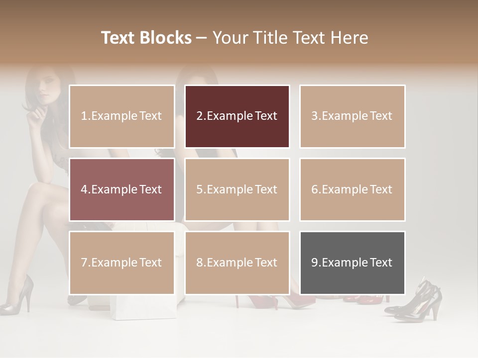 Mall Beautiful Footwear PowerPoint Template