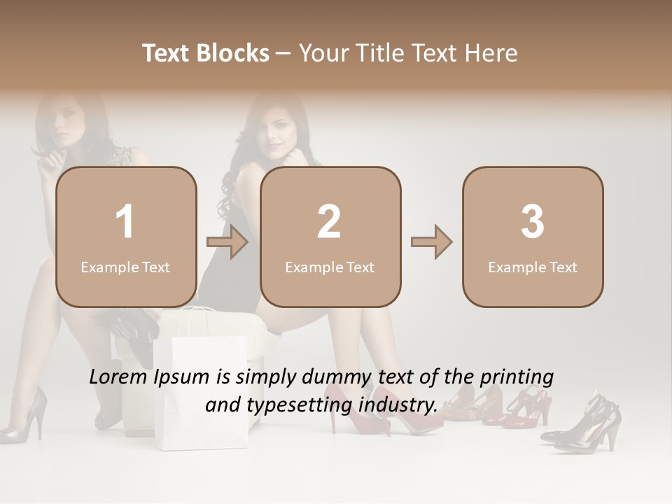 Mall Beautiful Footwear PowerPoint Template