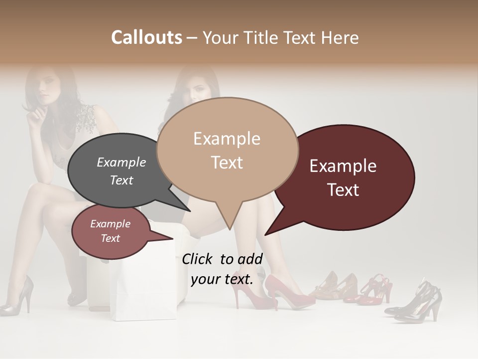 Mall Beautiful Footwear PowerPoint Template