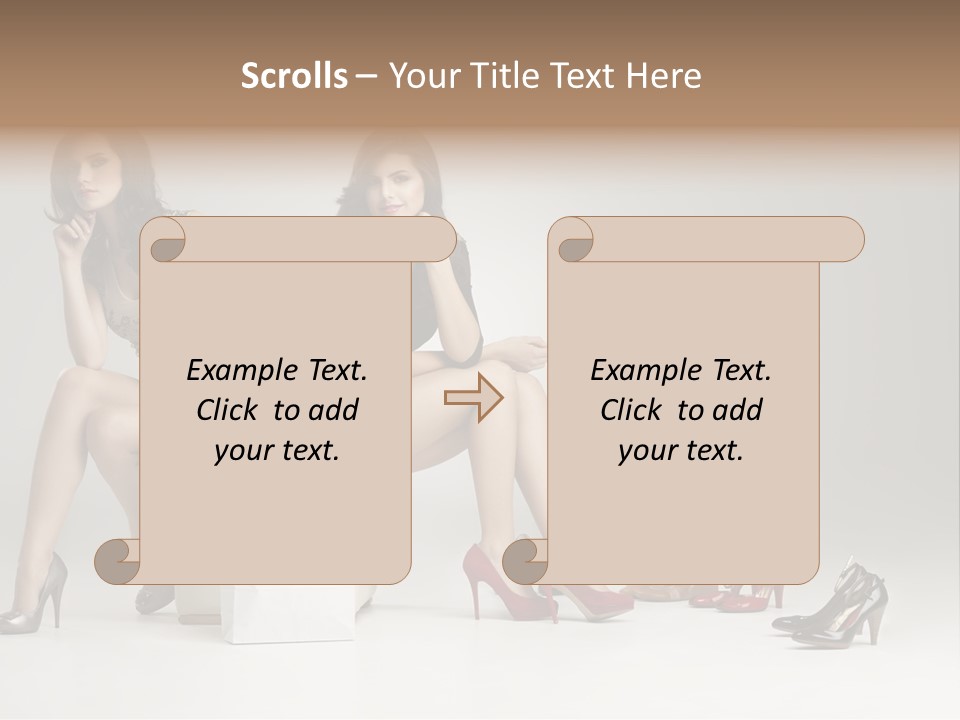 Mall Beautiful Footwear PowerPoint Template