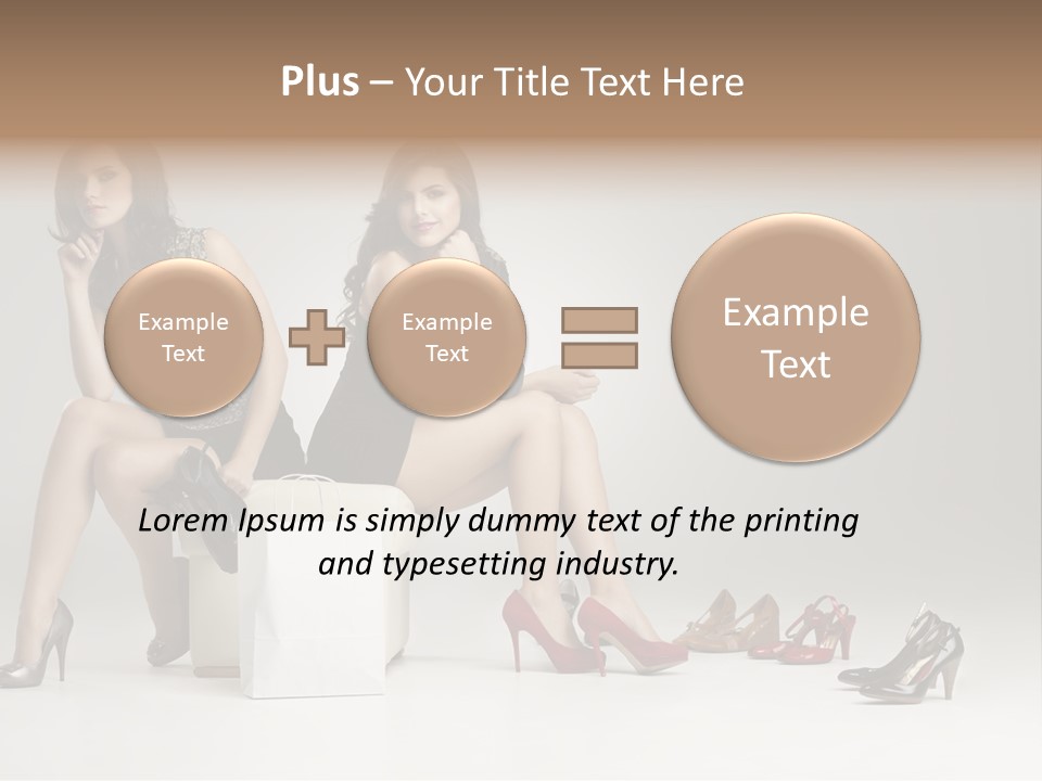 Mall Beautiful Footwear PowerPoint Template