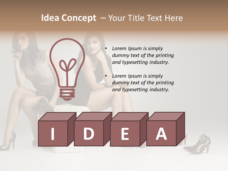 Mall Beautiful Footwear PowerPoint Template