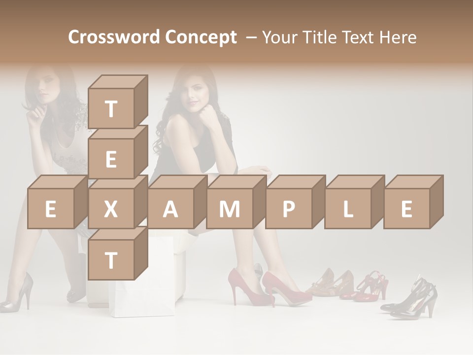 Mall Beautiful Footwear PowerPoint Template