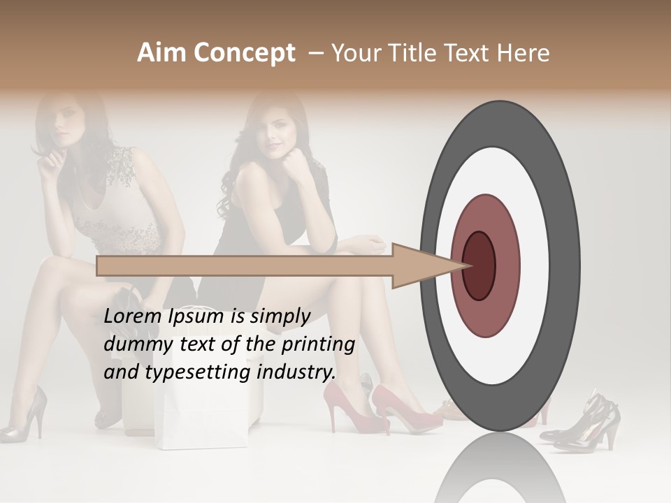 Mall Beautiful Footwear PowerPoint Template