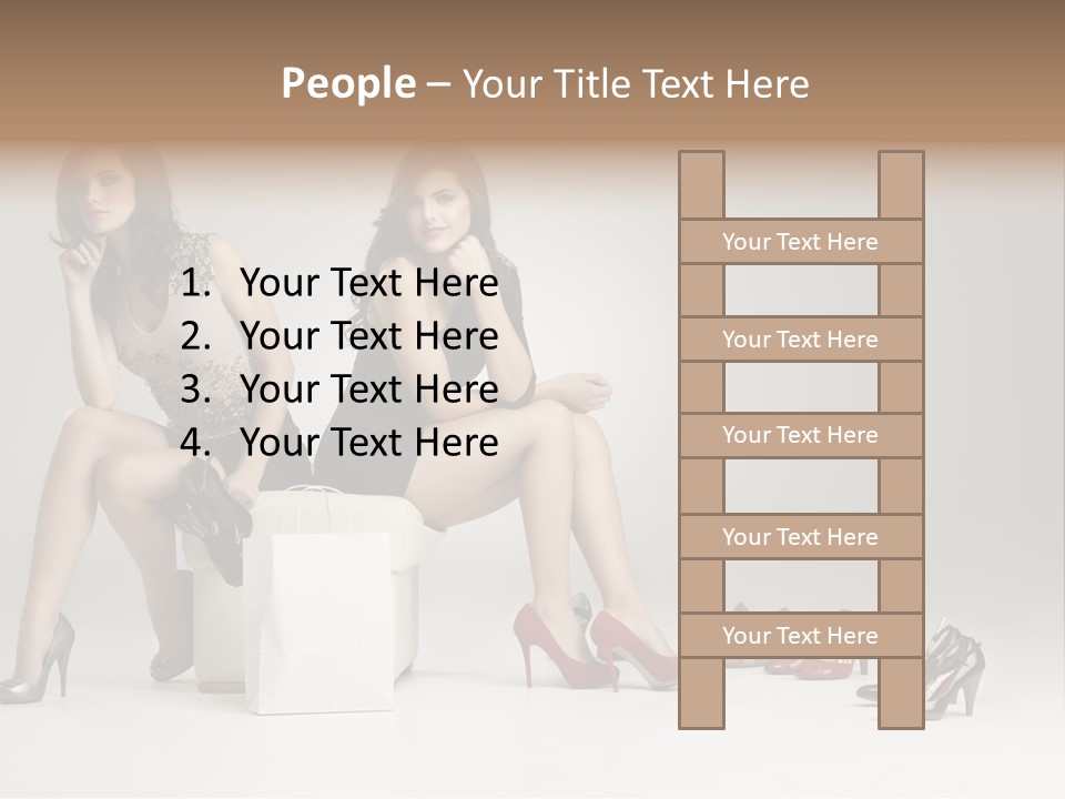 Mall Beautiful Footwear PowerPoint Template