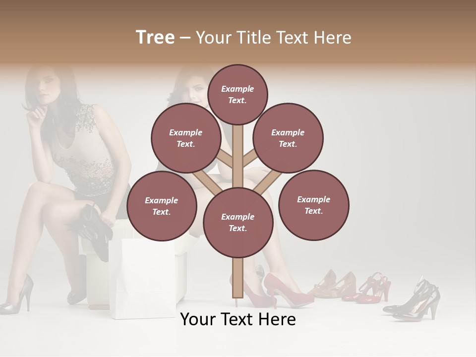 Mall Beautiful Footwear PowerPoint Template