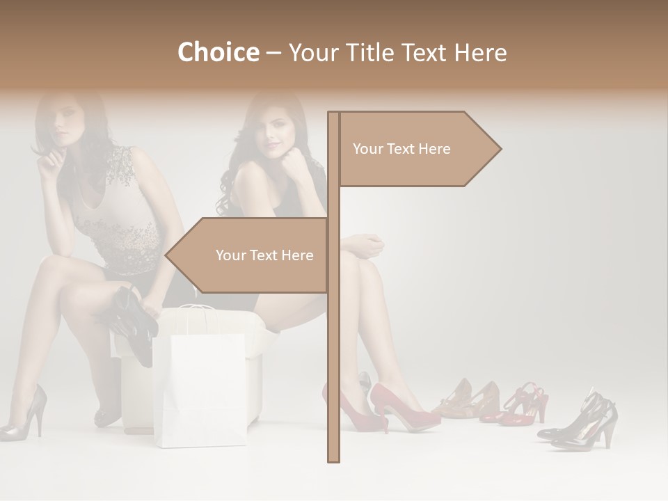Mall Beautiful Footwear PowerPoint Template