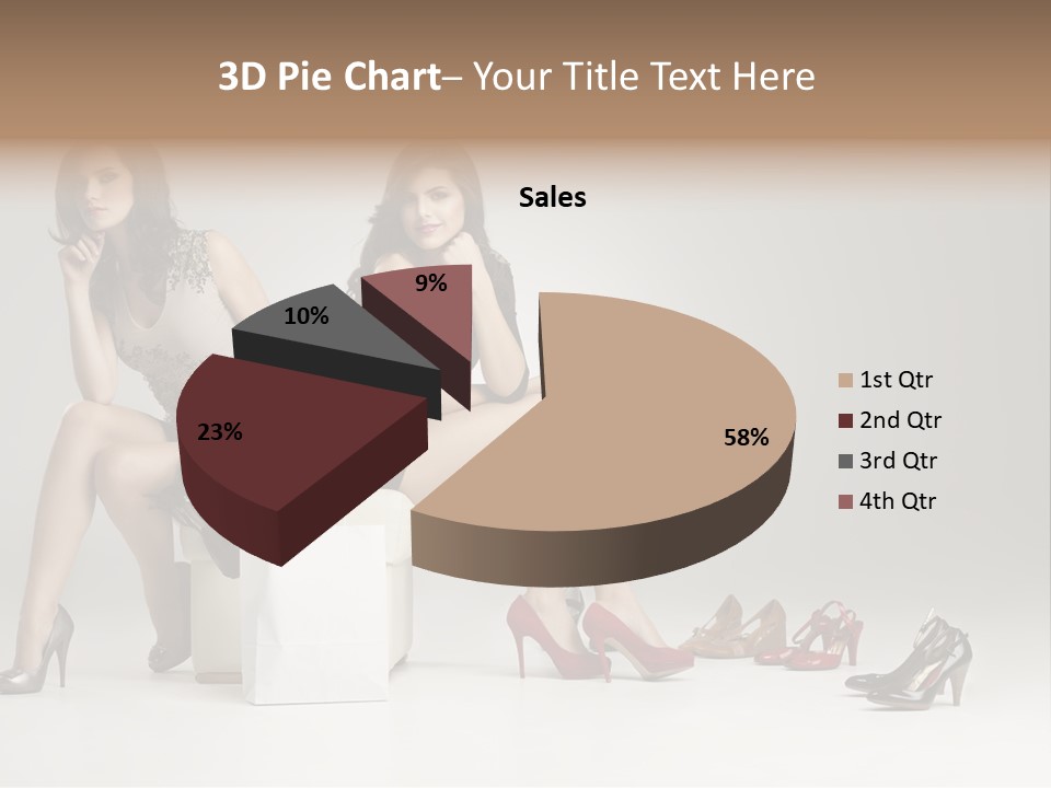 Mall Beautiful Footwear PowerPoint Template