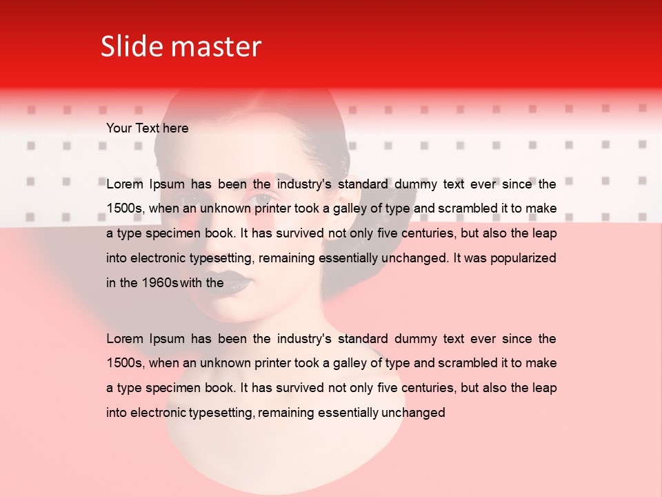 Lady Hair Woman PowerPoint Template