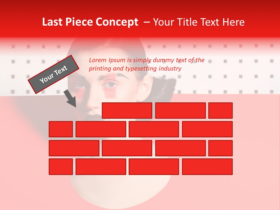 Lady Hair Woman PowerPoint Template