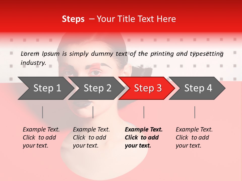 Lady Hair Woman PowerPoint Template