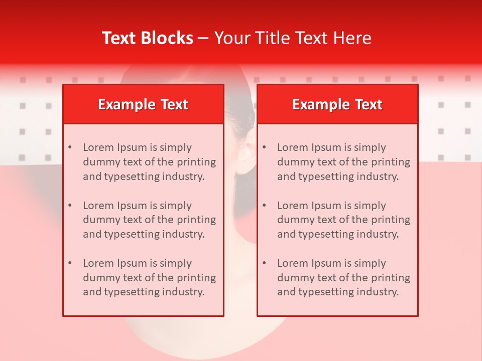 Lady Hair Woman PowerPoint Template