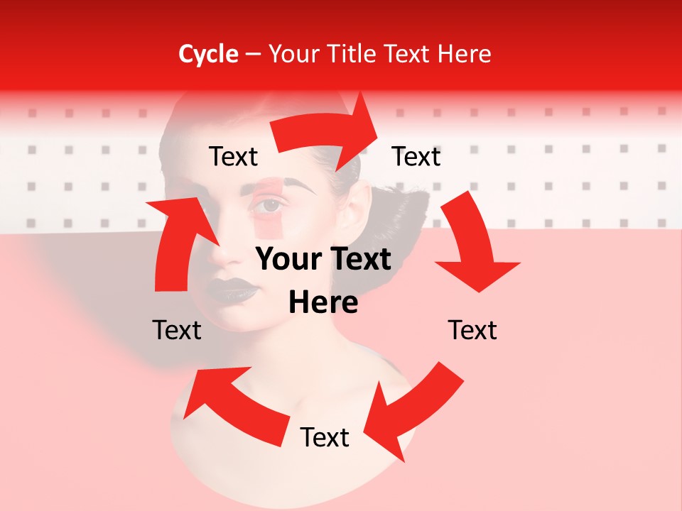 Lady Hair Woman PowerPoint Template