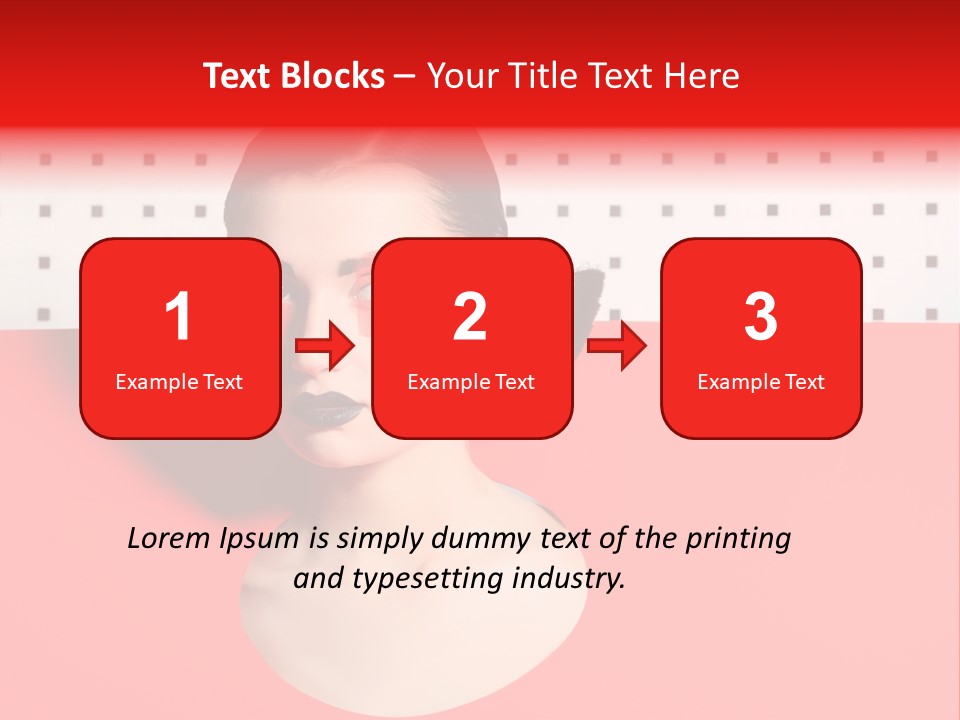 Lady Hair Woman PowerPoint Template