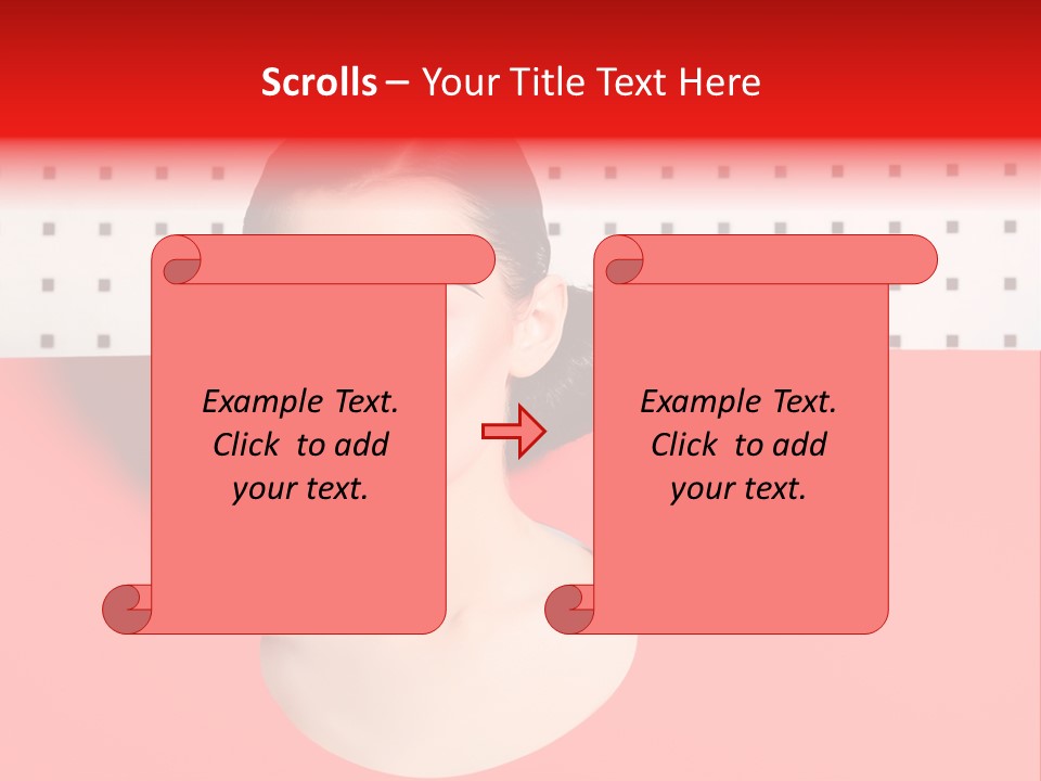Lady Hair Woman PowerPoint Template