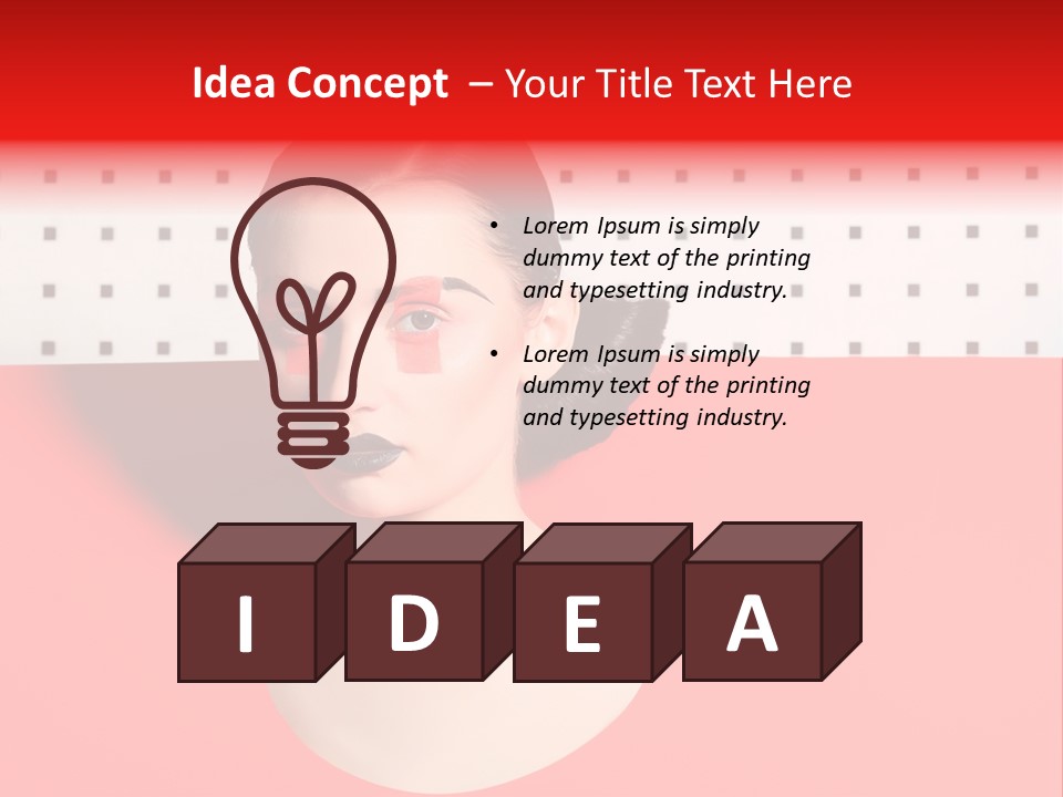 Lady Hair Woman PowerPoint Template