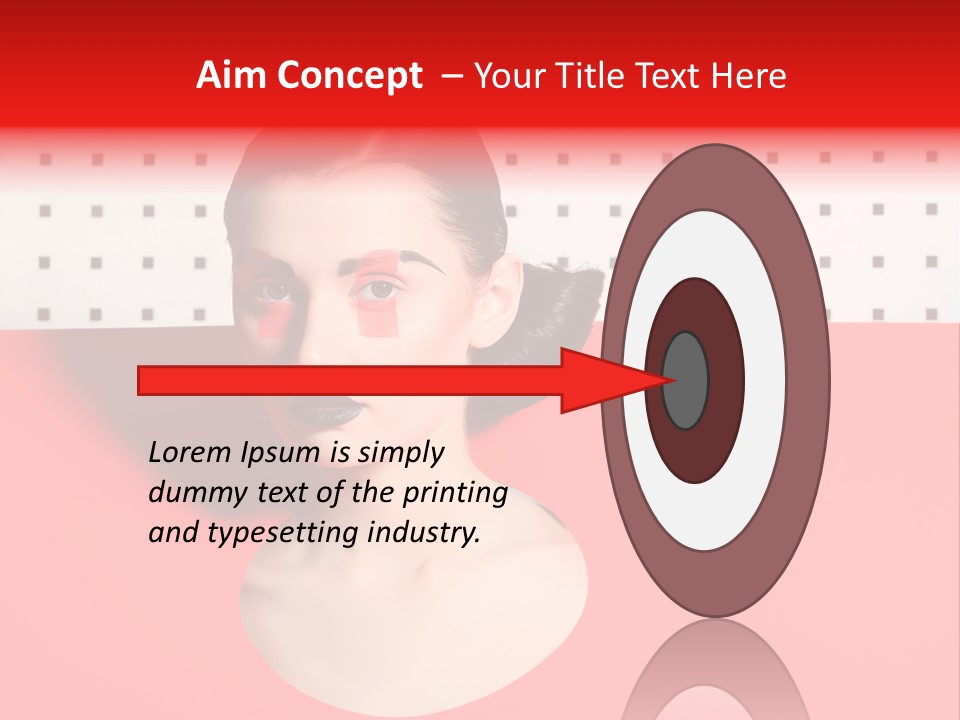 Lady Hair Woman PowerPoint Template