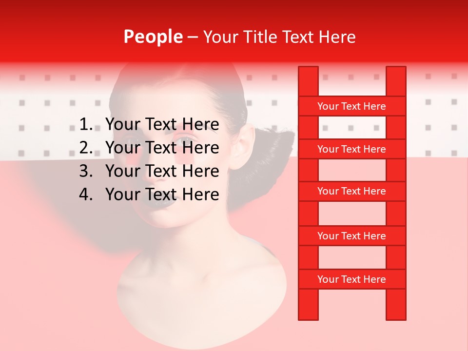 Lady Hair Woman PowerPoint Template