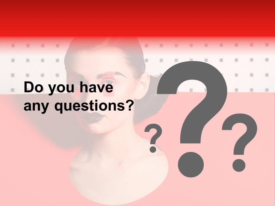 Lady Hair Woman PowerPoint Template