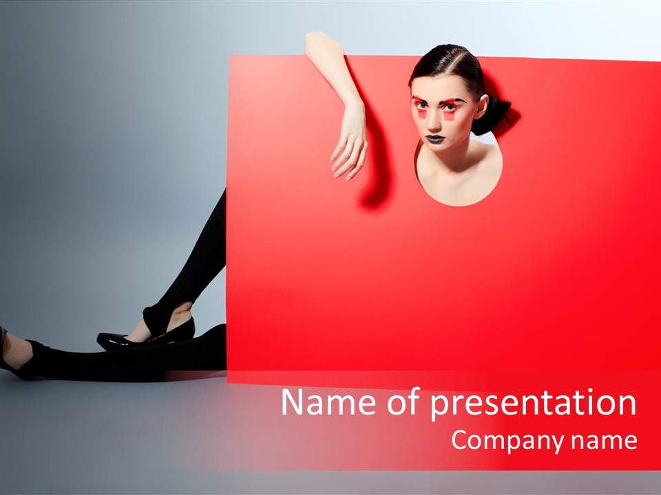 Sexy Beautiful Posing PowerPoint Template