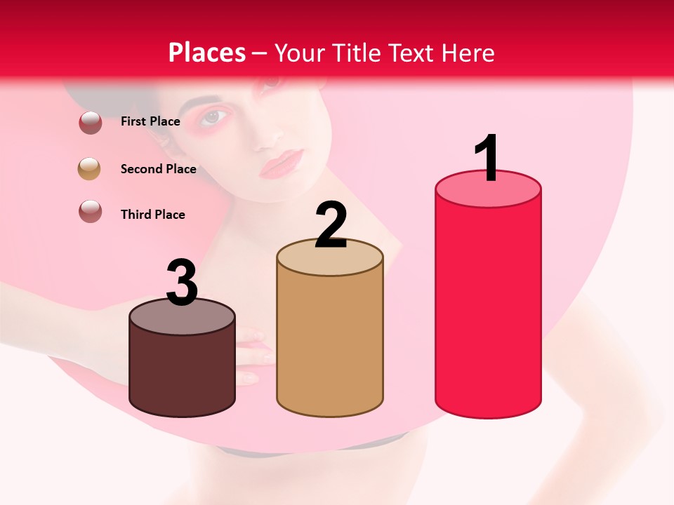 Sexy Face Isolated PowerPoint Template