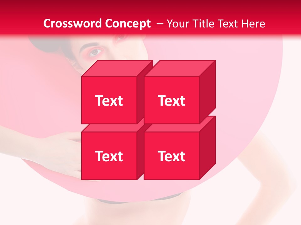 Sexy Face Isolated PowerPoint Template