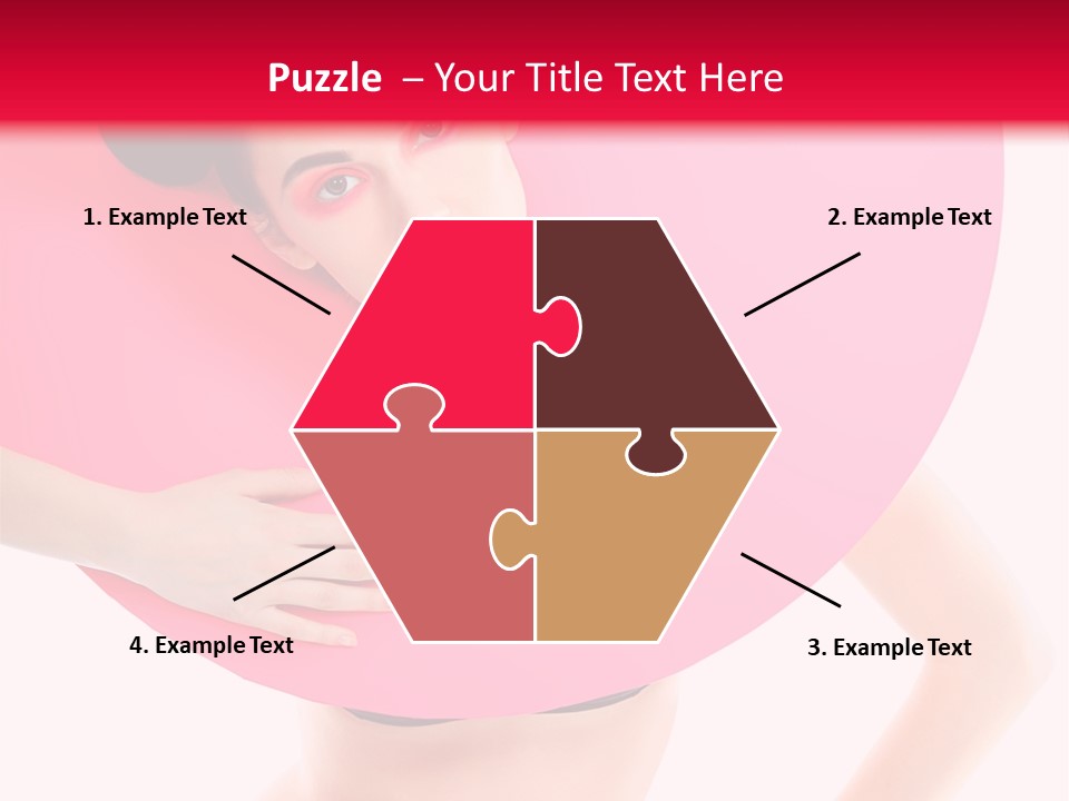 Sexy Face Isolated PowerPoint Template