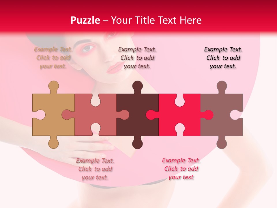 Sexy Face Isolated PowerPoint Template
