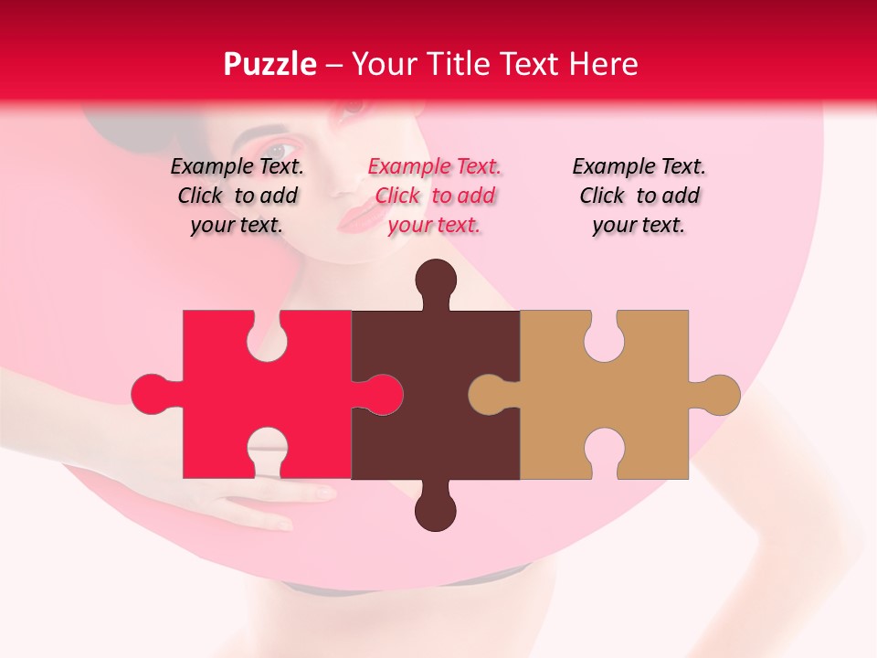 Sexy Face Isolated PowerPoint Template