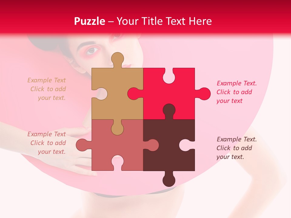 Sexy Face Isolated PowerPoint Template