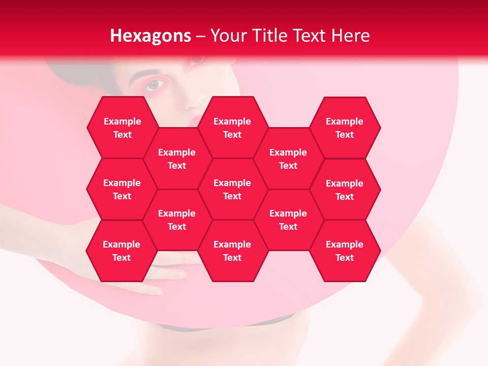 Sexy Face Isolated PowerPoint Template