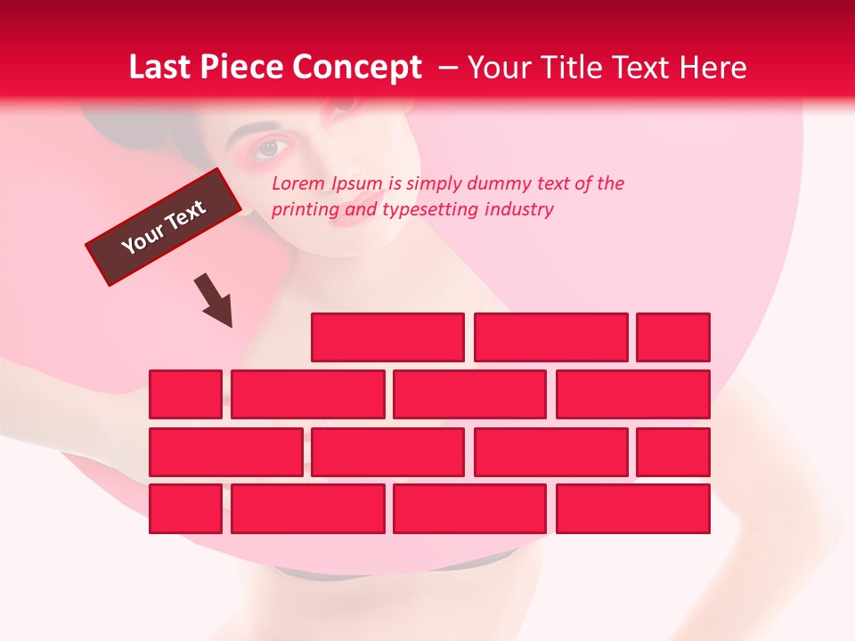 Sexy Face Isolated PowerPoint Template