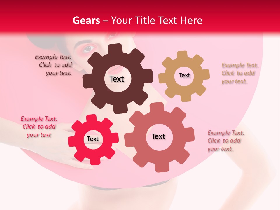 Sexy Face Isolated PowerPoint Template