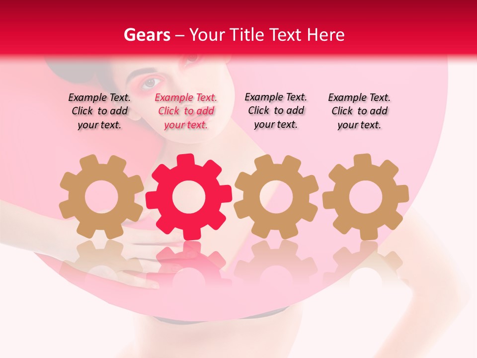 Sexy Face Isolated PowerPoint Template