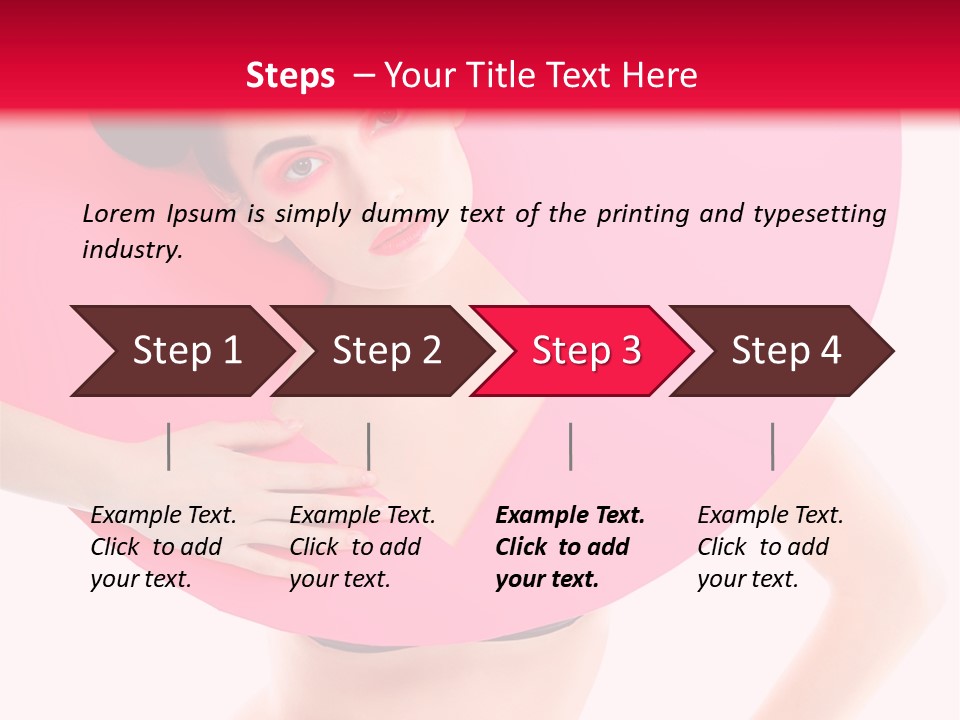 Sexy Face Isolated PowerPoint Template