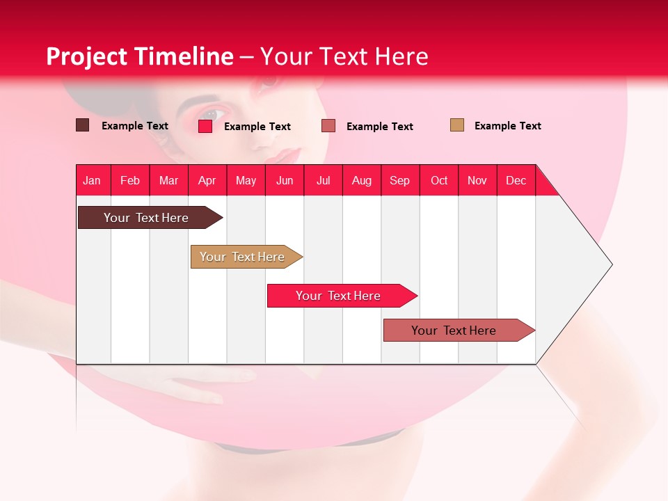 Sexy Face Isolated PowerPoint Template