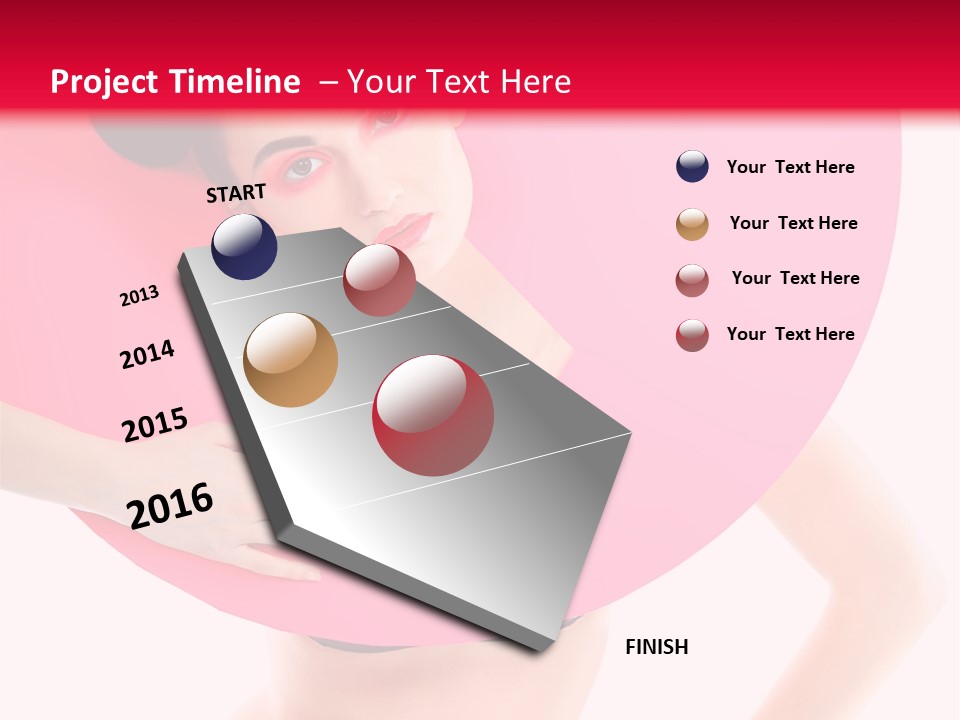 Sexy Face Isolated PowerPoint Template